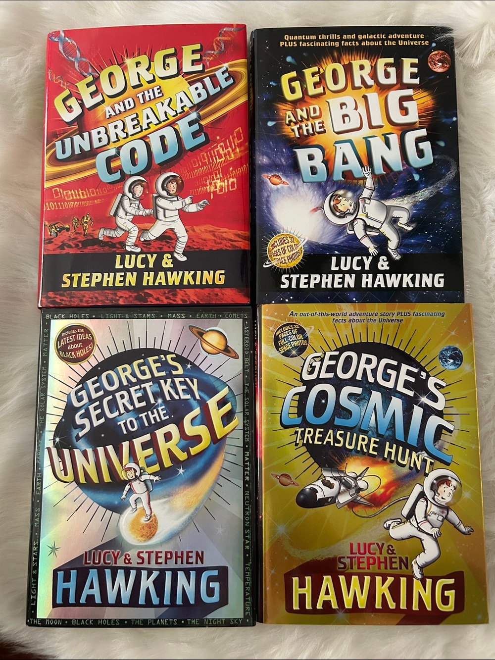 George Series Paperback Book Set by Lucy & Stephen Hawkin, Set of 4